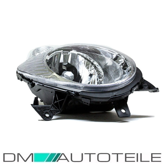 Set Nissan Micra K12 Scheinwerfer rechts & links Chrom Bj 03-07 H4 Fassung
