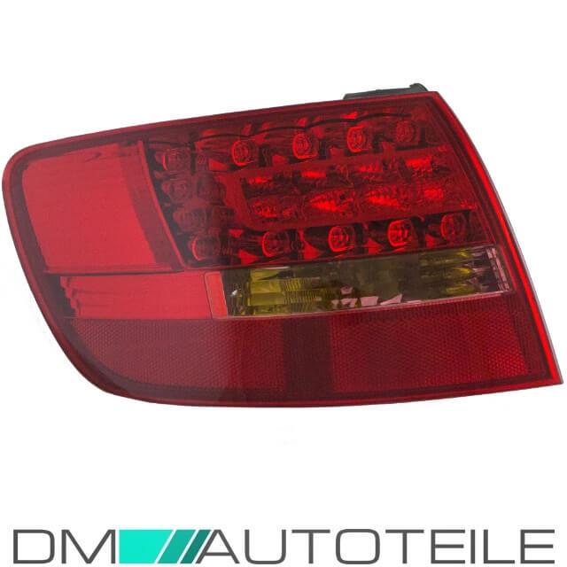 Audi A6 4F LED Avant Rückleuchte links außen Rot/Weiß Bj 05-08