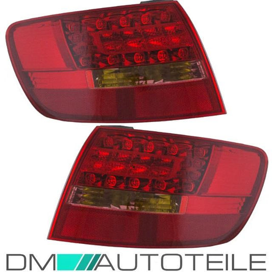 Set Audi A6 4F LED Avant Rückleuchten rechts+links Außen Rot/Weiß Bj 05-08