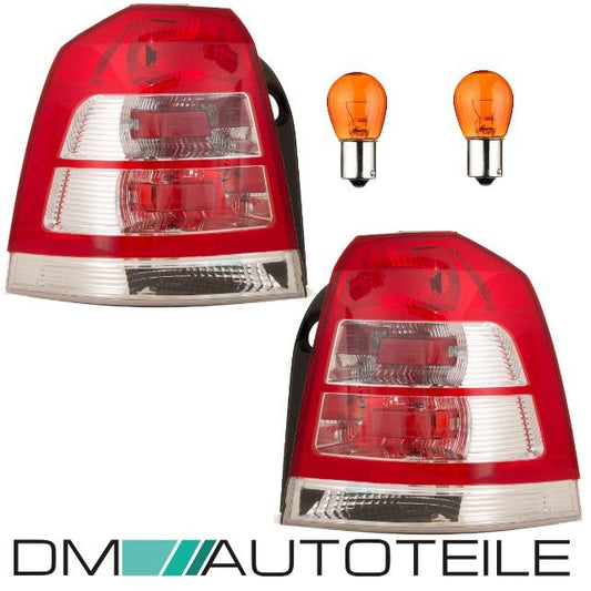 Set Opel Zafira Rückleuchten Set Rechts & Links Rot-Weiß Facelift 08-12