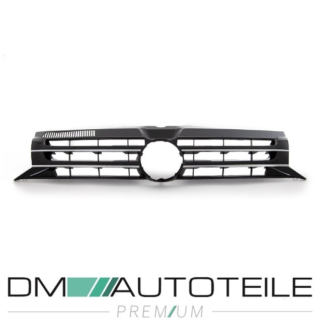 Kühlergrill passt für VW T5 GP Front Grill Schwarz Chrom-Rippen Facelift 09-15