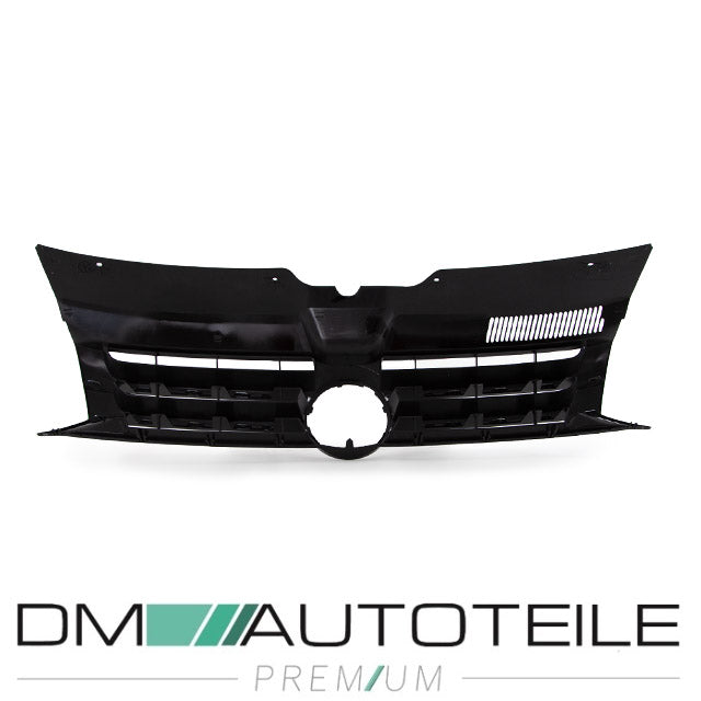 Kühlergrill passt für VW T5 GP Front Grill Schwarz Chrom-Rippen Facelift 09-15