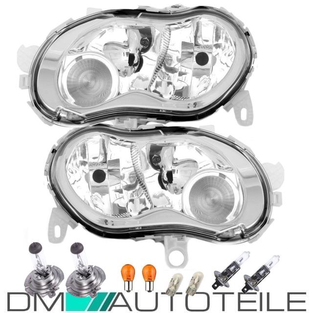 Smart For Two Coupe Cabrio 450 Facelift Scheinwerfer SET inkl. Leuchtmittel 00-06 für BOSCH