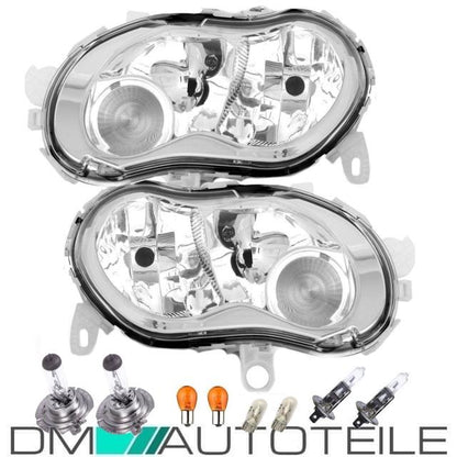 Smart For Two Coupe Cabrio 450 Facelift Scheinwerfer SET inkl. Leuchtmittel 00-06 für BOSCH