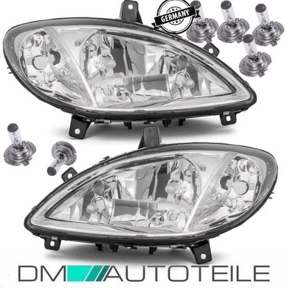 Set Mercedes Viano Vito W639 Scheinwerfer Set 03-09+ Birnen +NSW H7/H7/H7 03-10