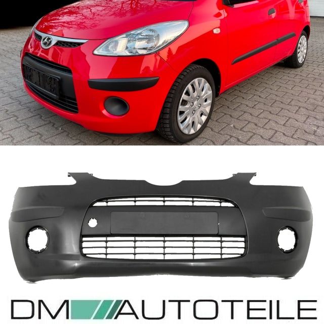 Hyundai I10 Stoßstange vorne Bj 08-11 Schwarz mit Grill + Leisten
