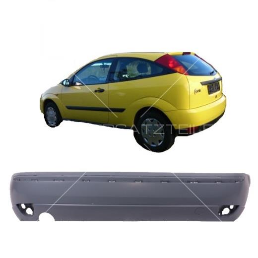 Ford Focus Heckstoßstange Bj 01-04 grundiert-mit Zierleisten ohne PDC