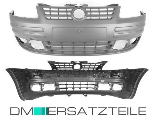 passt für VW Caddy 2K 03-10 Stoßstange  vorn für NSW dunkelgrau rauh geriffelt