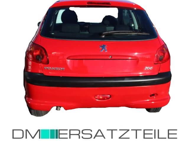 Peugeot 206 Stoßstange hinten 98-03 grundiert- NICHT KOMBI und NICHT 206CC