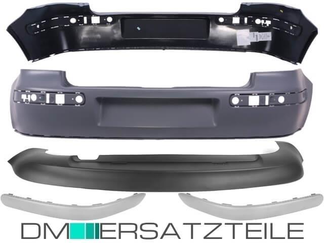 Stoßstange hinten grundiert incl.Leisten+Spoiler Komplett passt für VW Golf 4 IV