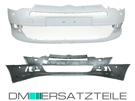 Citroen C5 Stoßstange vorne ab Bj 08-16 vorbereitet für PDC/SRA Lackierfähig