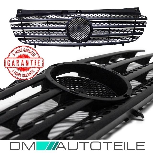 Mercedes Benz Viano Vito W639 Kühlergrill vorne schwarz Seidenmatt Bj 03-10