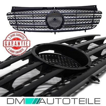 Mercedes Benz Viano Vito W639 Kühlergrill vorne schwarz Seidenmatt Bj 03-10