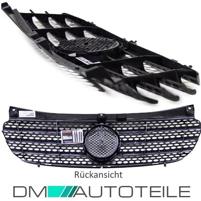 Mercedes Benz Viano Vito W639 Kühlergrill vorne schwarz Seidenmatt Bj 03-10