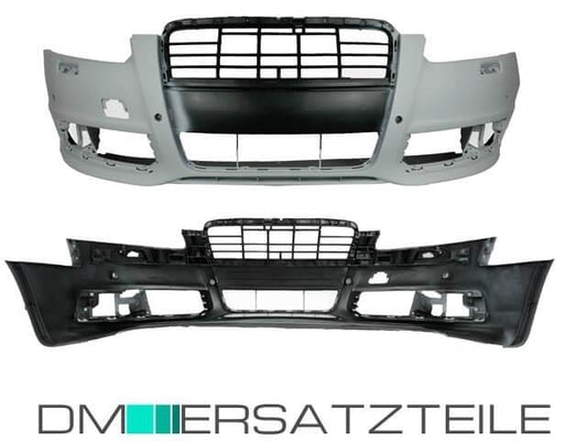 Audi A6 4F Facelift Stoßstange vorne  Bj 08-11 grundiert für PDC/SRA Vorbereitung