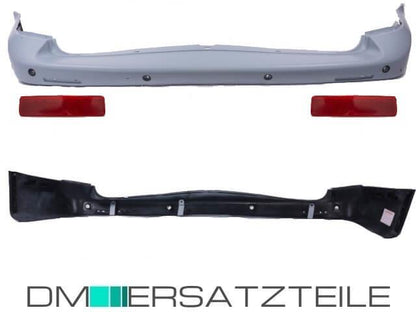 Stoßstange hinten grundiert für PDC + Reflektoren für alle VW T5 bj 2003-2012