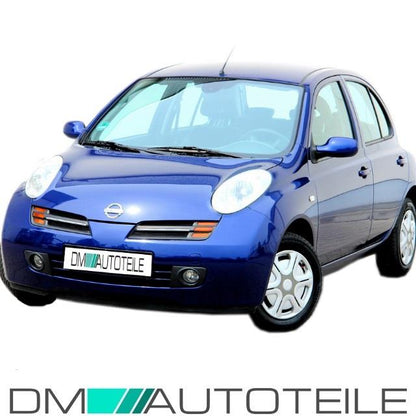 Nissan Micra K12 Stoßstange vorne 02-05 Schwarz aus PP Kunststoff gefertig