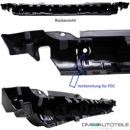 Mercedes Vito Viano W639 Stoßstange hinten mittig für PDC lackierfähig 03-10