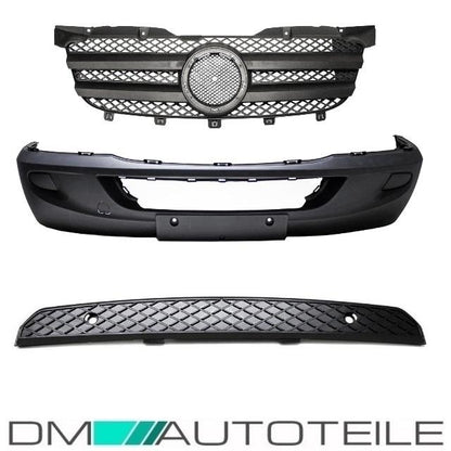SET Mercedes Benz Sprinter 906 Stoßstange vorne + Kühlergrill u Gitter Bj. 06-13