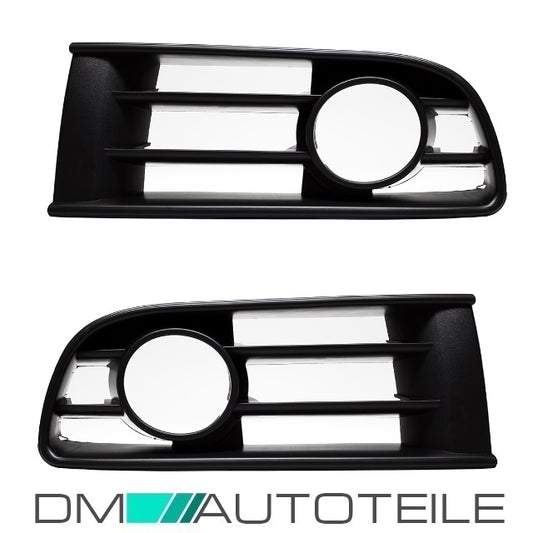 Set für VW Polo 9N Gitterset Stoßstange vorne Links + Rechts für Nebel Bj 01-05