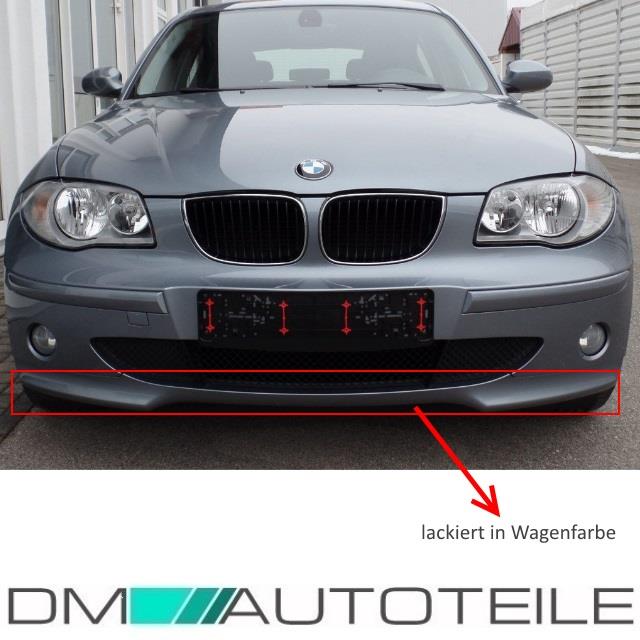 Front Spoiler für Stoßstange 04-07 grundiert passt für BMW 1er E81 E87 3-5-Türer