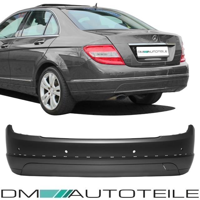 Mercedes C-Klasse W204 Limousine 07-11 Stoßstange hinten grundiert für PDC Elegance / Avantgarde
