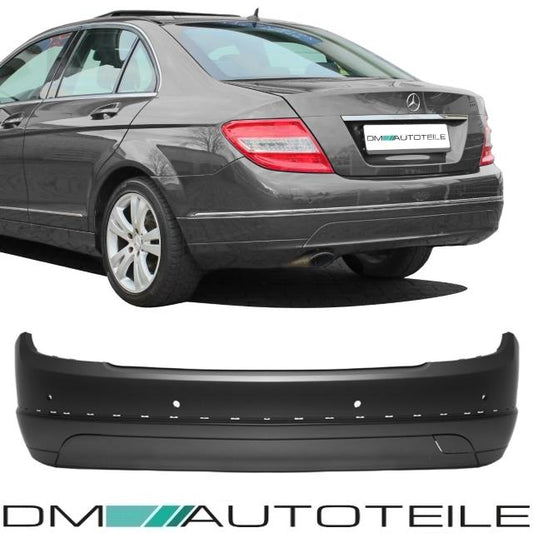 Mercedes C-Klasse W204 Limousine 07-11 Stoßstange hinten grundiert für PDC Elegance / Avantgarde