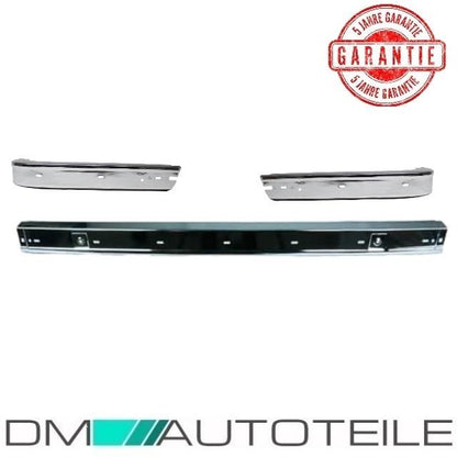 Chrom Stoßstange Hinten Mitte +Ecken LINKS+RECHTS  passt für BMW 3er E30 82-87