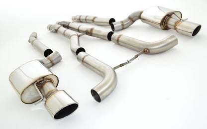 2x90mm Duplex-Rennsportanlage Audi RS6 4F Quattro