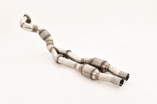 1x90mm / 2x70mm Downpipe mit 200 Zellen Sport-Kat. Audi RS3 8V Sportback Quattro