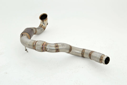 90mm Downpipe mit 200 Zellen HJS Sport-Kat. Edelstahl