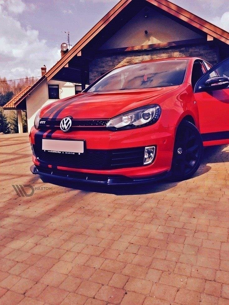 Front Ansatz für VW GOLF 6 GTI 35TH schwarz matt