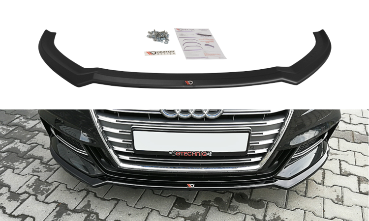 Front Ansatz V.2 für Audi S3 / A3 S-Line 8V FL Limousine schwarz Hochglanz