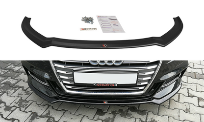 Front Ansatz V.2 für Audi S3 / A3 S-Line 8V FL Limousine schwarz Hochglanz