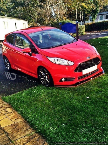 Front Ansatz V.1 für Ford Fiesta ST Mk7 FL schwarz Hochglanz