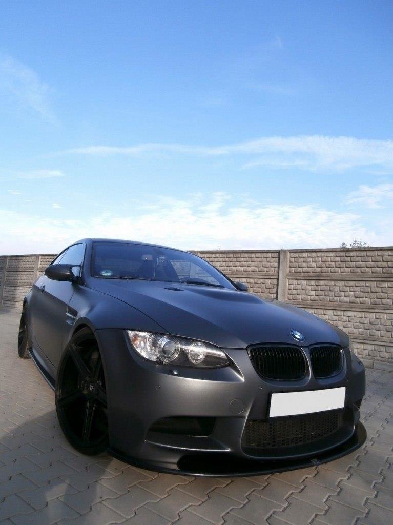 Front Ansatz für BMW M3 E92 / E93 (vor Facelift) schwarz matt