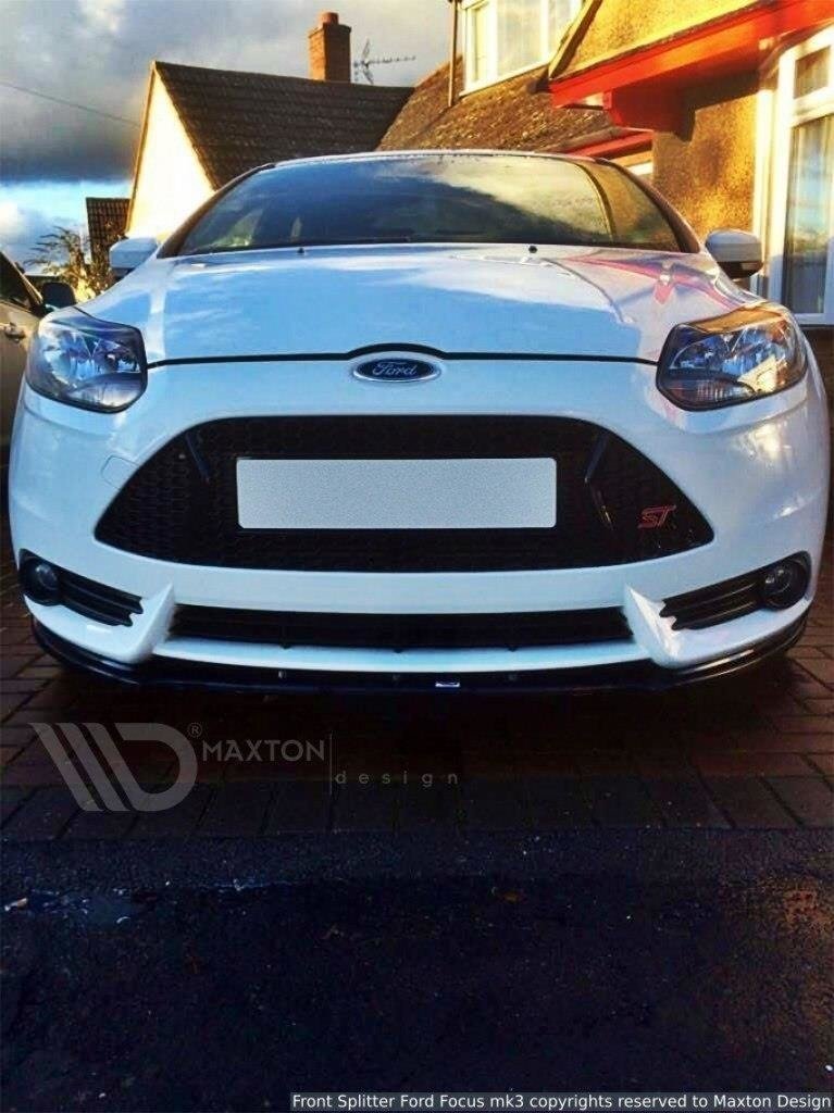 Front Ansatz V.1 für Ford Focus ST Mk3 schwarz Hochglanz