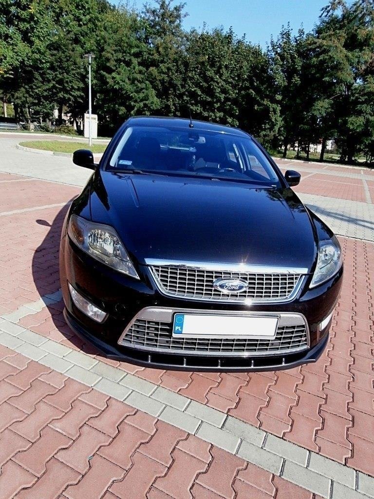Front Ansatz für FORD MONDEO MK4 vor Facelift schwarz Hochglanz