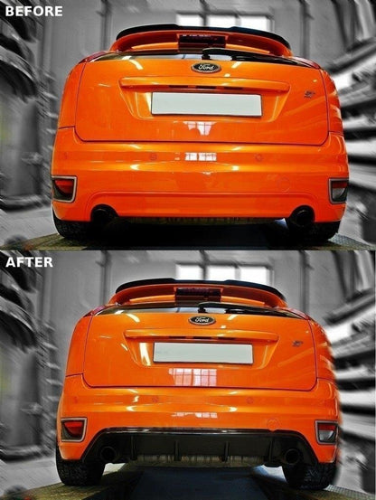 Diffusor Heck Ansatz für FORD FOCUS MK2 ST (vor Facelift) schwarz matt