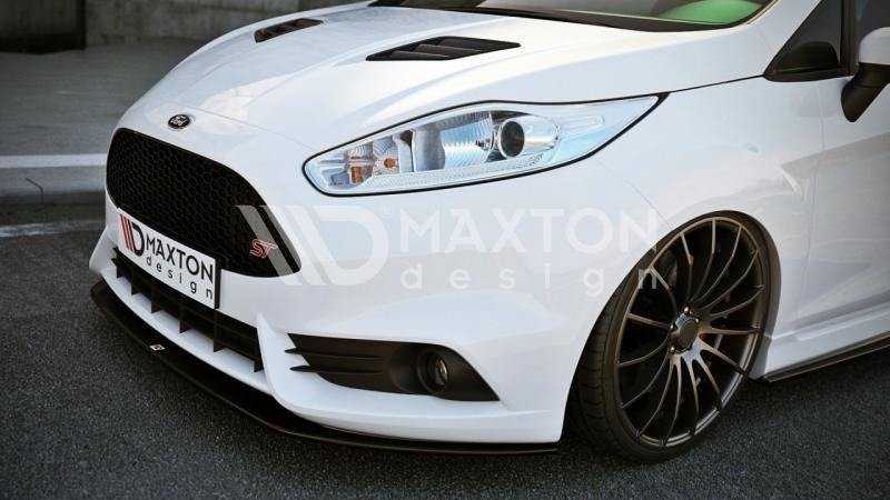 Front Ansatz V.2 für Ford Fiesta ST Mk7 FL schwarz Hochglanz