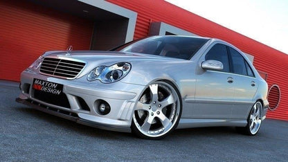 Front Ansatz für (FÜR ME-C-203-AMG204-F1 STOßSTANGE) Carbon Look