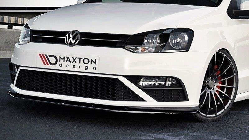 Front Ansatz für v.1 VW POLO MK5 GTI FACELIFT schwarz Hochglanz