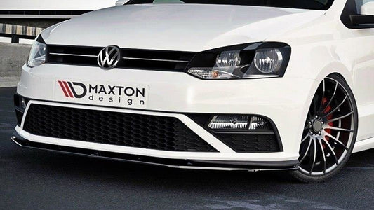 Front Ansatz für v.1 VW POLO MK5 GTI FACELIFT schwarz Hochglanz