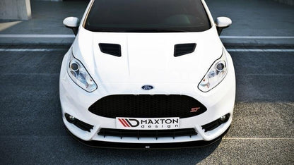 Front Ansatz V.2 für Ford Fiesta ST Mk7 FL schwarz Hochglanz