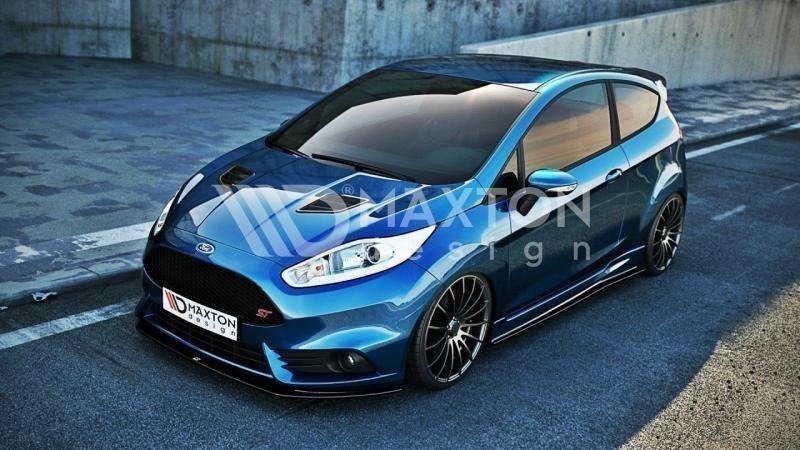 Front Ansatz V.2 für Ford Fiesta ST Mk7 FL schwarz Hochglanz