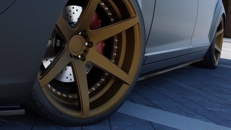 Seitenschweller Ansatz für MERCEDES S-KLASSE W221 LONG Carbon Look