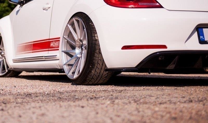 Heck Ansatz Flaps Diffusor für VW BEETLE schwarz matt