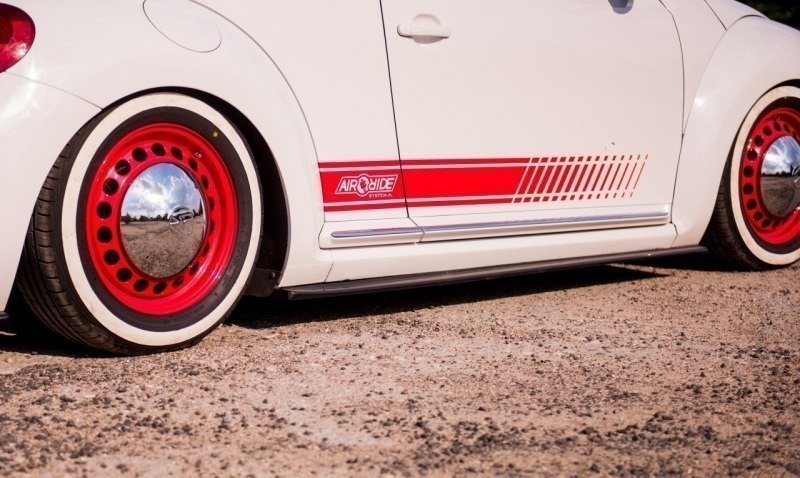 Seitenschweller Ansatz für VW BEETLE schwarz Hochglanz