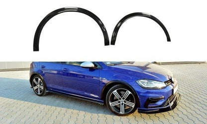 Kotflügelverlängerung VW Golf 7 R / R-Line Facelift schwarz Hochglanz