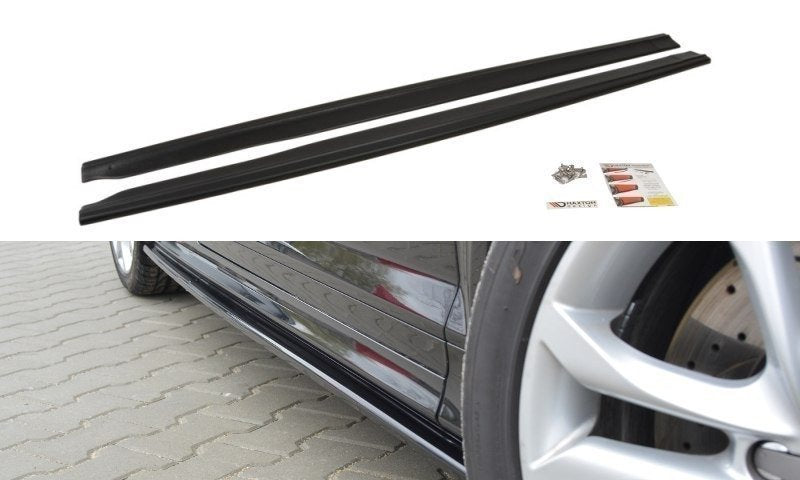 Seitenschweller Ansatz für Audi S3 8P / S3 8P FL / RS3 8P schwarz matt